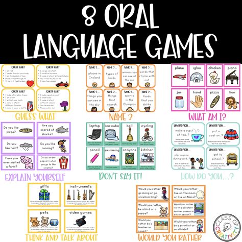 conversation games|Language Learning Games for Your ELA Classroom .